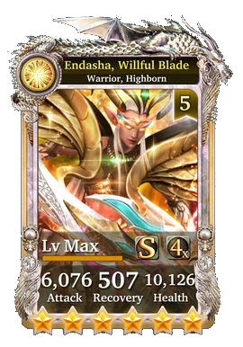 Endasha, Willful Blade