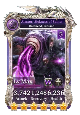 Alastor, Sickness of Saints