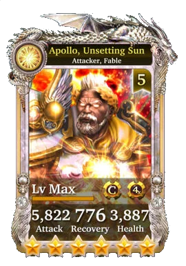 Apollo, Unsetting Sun