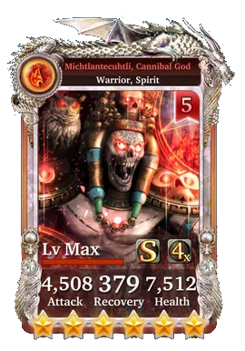 Michtlantecuhtli, Cannibal God
