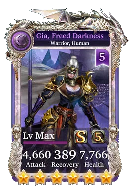 Gia, Freed Darkness