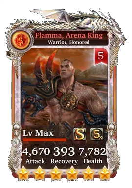 Flamma, Arena King