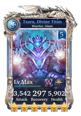 Tzara, Divine Titan