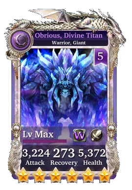 Obrious, Divine Titan